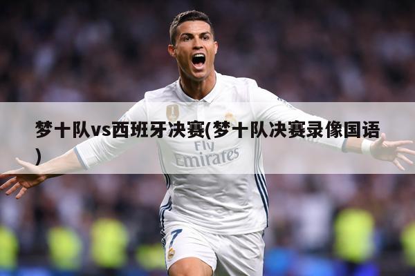 梦十队vs西班牙决赛(梦十队决赛录像国语)